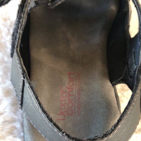 Mens Dexter Dexflex Black Sandals Size 8 - Picture 8 of 9